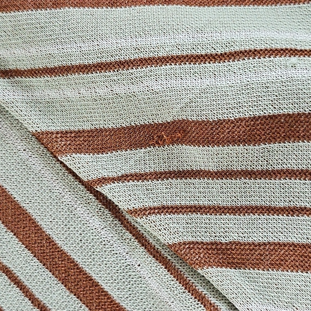 Zara Stripe Knit Top & Skirt Co Ord Set Size Large Green/ Brown - Picture 13 of 16